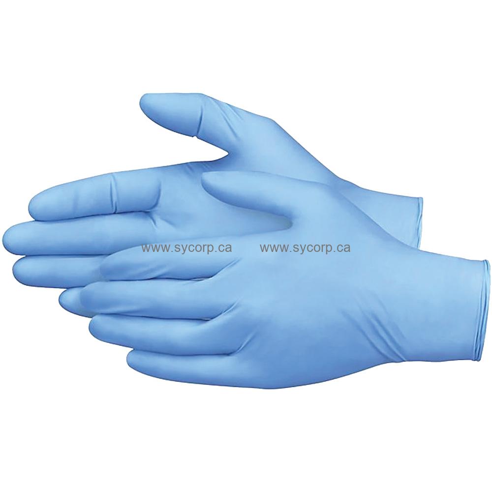 5 mil Nitrile Powder-Free Gloves, 100-Pack, Large, Light Blue