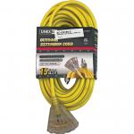 Extension Power Cord 12/3 AWG 15M (50ft) - 3 outlet fantail