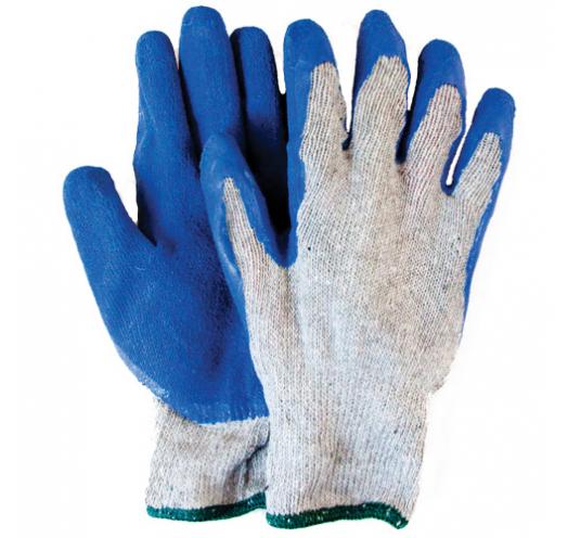 Rubber Coated Knit Gloves, L, pair