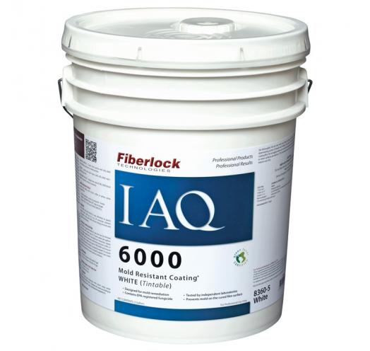Fiberlock IAQ 6000 Mold Resistant Coating, White, pail