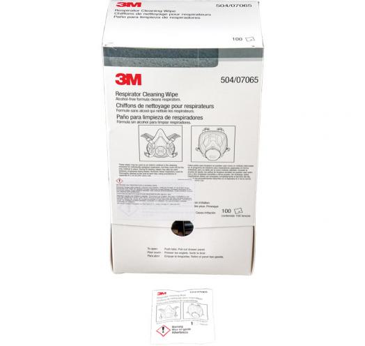 3M 504 Respirator Cleaning Wipe, Alcohol-free, (pack of 100)