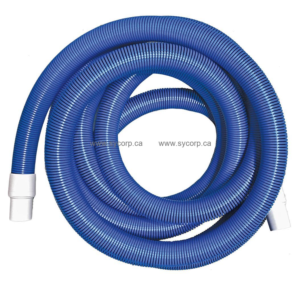 Vacuum Hose With Cuffs, 1.5 x 25ft, Blue, 260-038-25