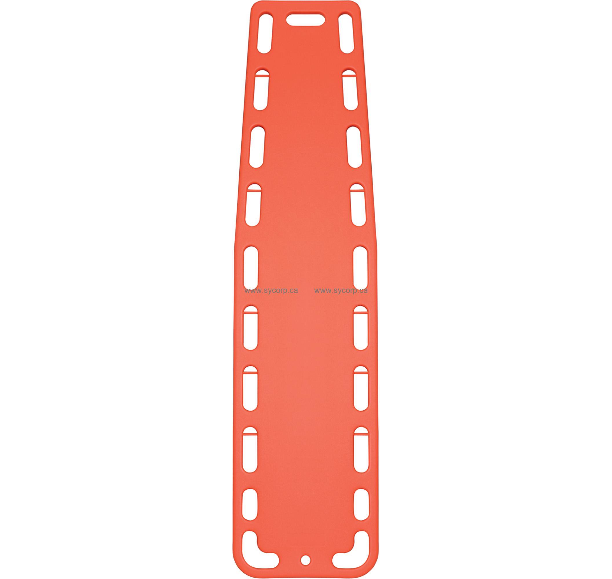Orange Spine Board With Straps and Plastic Buckles (FSSBOARD)