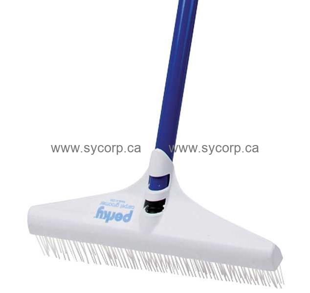 Carpet Rake Includes 18 inch head & pole Great for Scrubbing chemicals & Dye 