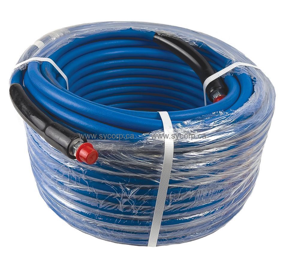 Carpet Cleaning Pressure Wash/Line Hose Assembly, 1/4 ID x 100